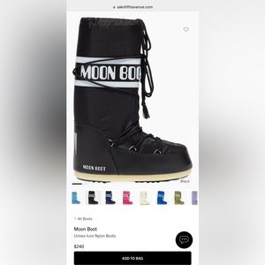 Moon boots unisex size 7 to 8.5